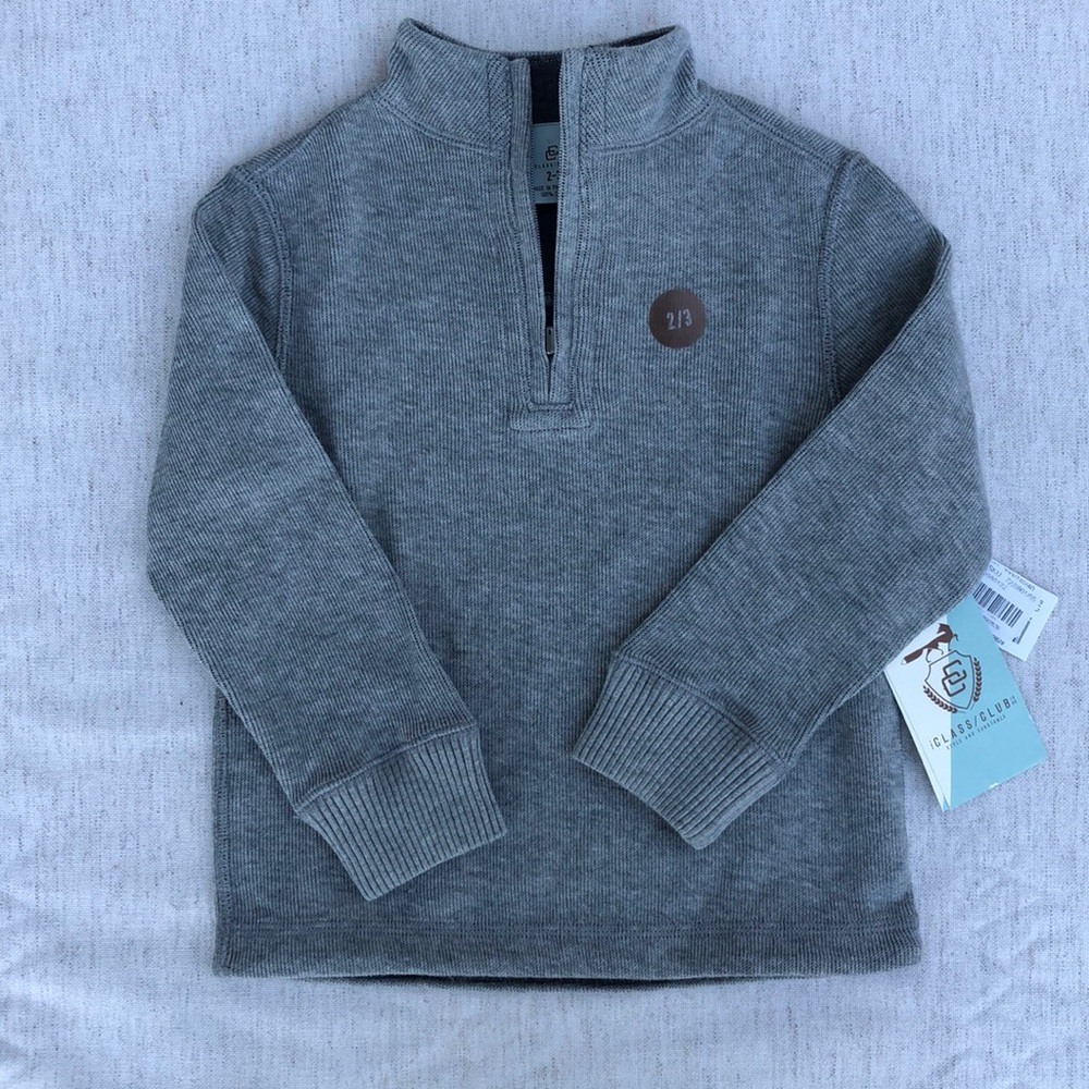 Class Club size 2/3 reversible boys sweater